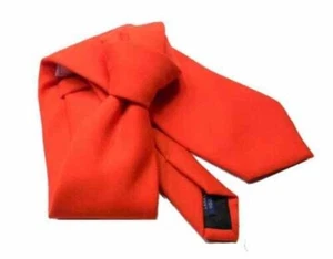 Corbata Lana Rojo Monocromático 7 Rojo Rojo Rojo Rojo Lana Lane Slips Tie Italy - Imagen 1 de 3