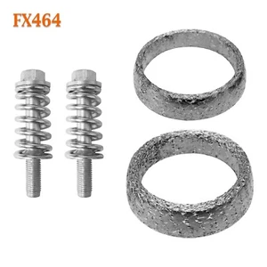 FX464 2" & 1 7/8" ID Exhaust Donut Gaskets & Spring Bolts Stud Hardware Kit - Picture 1 of 2