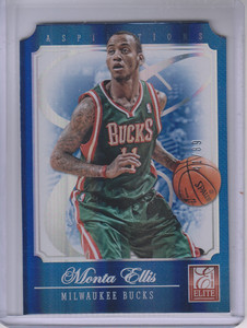 2012-13 Elite Aspirations Milwaukee Bucks Basketball Card #118 Monta Ellis /89 