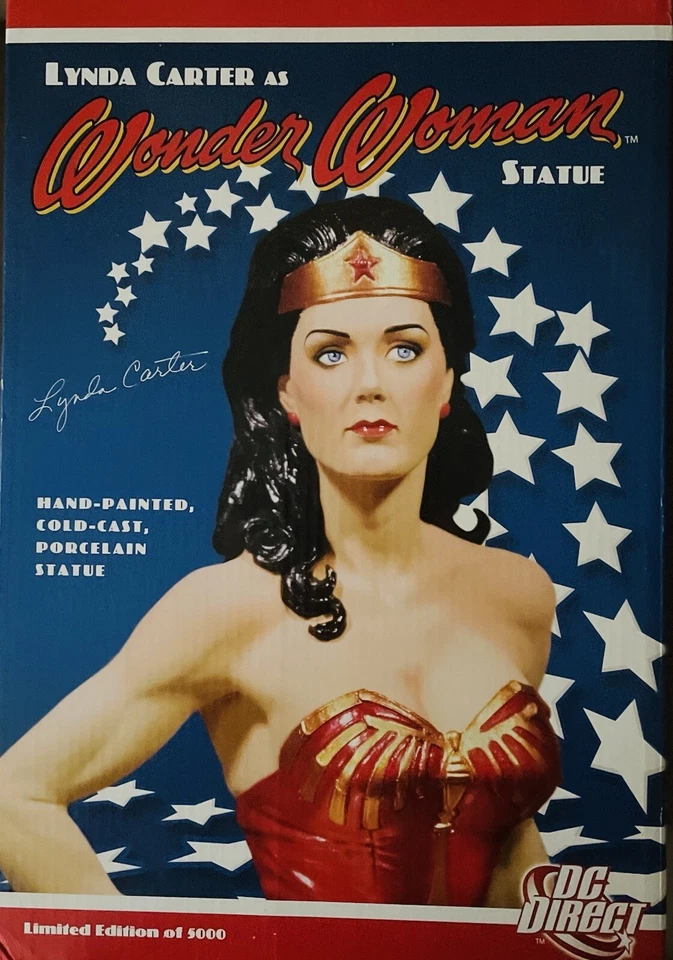 DC Direct Lynda Carter as Wonder Woman Statue Figurine 2007 Edition MIB Le 5000