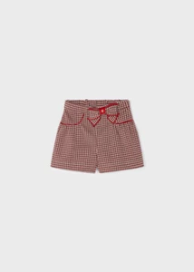 PANTALONCINO SHORT MAYORAL BAMBINA 4906 54 ROSSO ORIGINALE AI 2024 - Picture 1 of 4