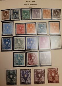 Lo Of AUSTRIA STAMP UNWATERMARKED  1945 complete set 