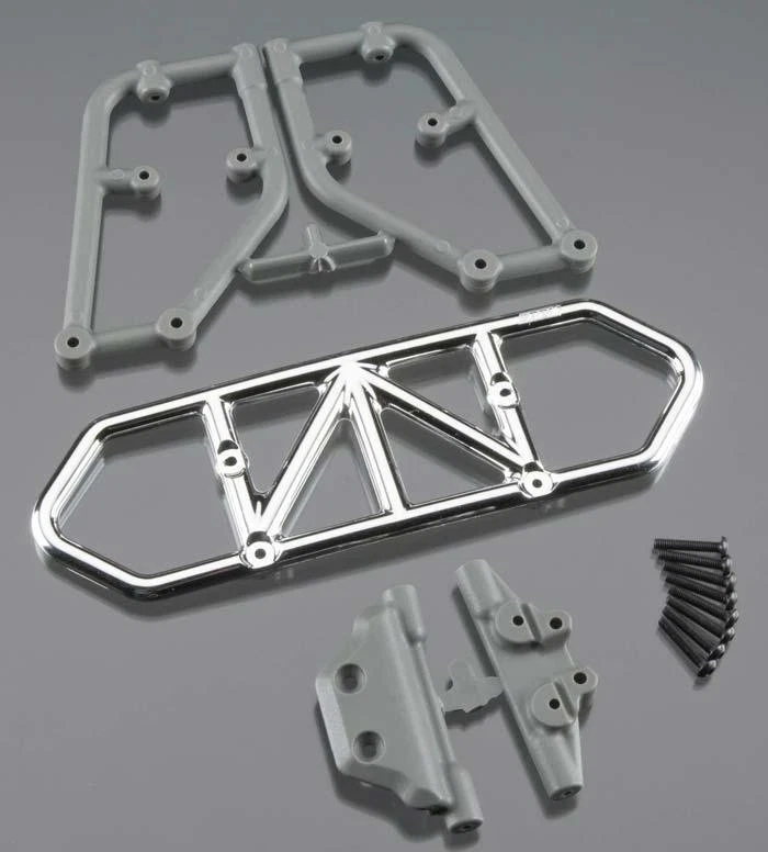 RPM 80123 Rear Bumper Chrome Traxxas Slash 4x4 - Image 1 of 1