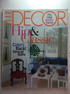 Elle Decor August September 1999 Color Classic Hip Exotic Trend Sensual Baths - Imagen 1 de 2