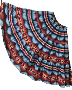 Vintage Skirt Maxi 80s Hippy Boho Gypsy Southwestern Aztec USA - Picture 1 of 4