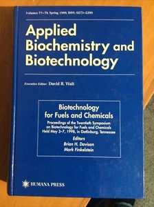 Biotechnology for Fuels and Chemicals : Proceedings of the Twentieth... - Picture 1 of 5