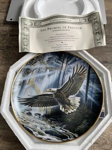 VTG Franklin Mint Decorative Plate Ronald Van Ruyskevett The Promise Of Freedom - Picture 1 of 3
