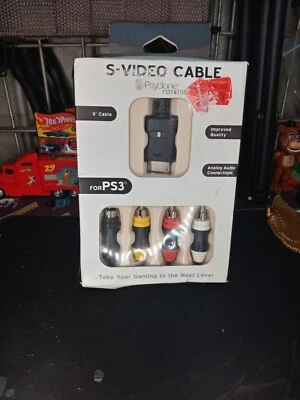 PS3 S-Video Component Audio / Video Cable By Psyclone Essentials, 8’ Cable, NEW! - Image 1 of 4