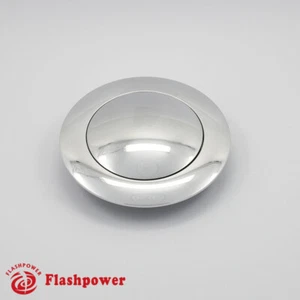 Billet Aluminum Steering Wheel Horn Button Big Plain Polished - Picture 1 of 4