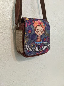 Cartera Bandolera Frida Kahlo Hecha a Mano por Artesanal Mexicano de Paja - Imagen 1 de 6
