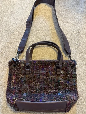 Hammett Handbag Chocolate Brown And Tweed NEW - Image 1 of 4