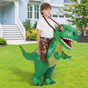 Inflatable Dinosaur Costume Kids Blow Up T Rex Dino Costumes Funny Fancy Dres... - Picture 1 of 7