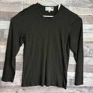 Massiif Wool Blend Shirt Mens Large Brown Hiking Outdoors Camping Stretch - Picture 1 of 7