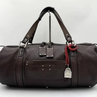 Auténtico Bolso de Mano Chloe Mr Paddington Cuero Boston De Colección Marrón Unisex Foto 1 de 4