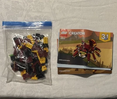 LEGO Creator #31073 Mythical Creatures (2018) Complete W Instructions  - Image 1 of 3