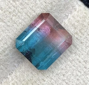 4.23 CRT Bicolour Tourmaline Natural Earth Mined Unheated Faceted - Picture 1 of 6