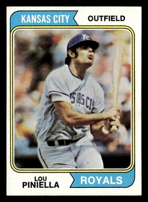 1974 Topps #390 Lou Piniella - Image 1 of 2