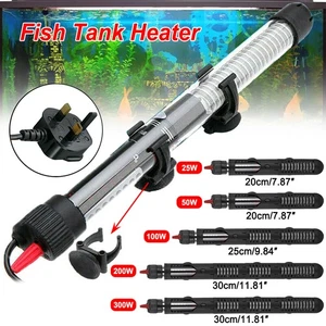 Calentador de acuario sumergible 25-300 W + protector de cubierta antiexplosión pecera - Imagen 1 de 24