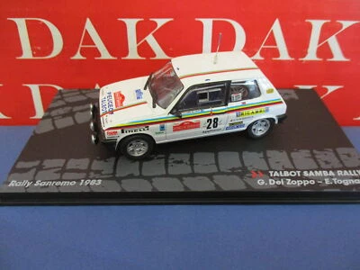 Die cast 1/43 Modellino Auto Talbot Samba Rally Rally Sanremo 1983 G. Del Zoppo - Immagine 1 di 4