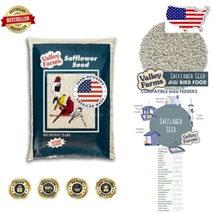 15 LBS Premium Safflower Seed for Cardinals & Wild Birds - Pest-Resistant Fee... - Picture 1 of 8