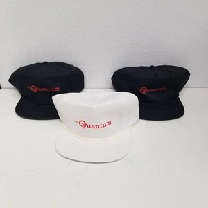 Vintage Quantum Company Adjustable Hat Lot of 3, Tech Collectible, NOS - Picture 1 of 4