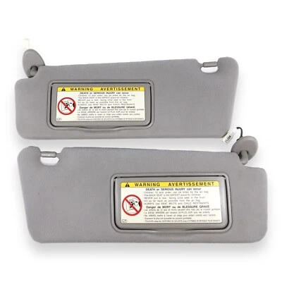 2002-2006 Lexus ES300 ES330 Driver & Passenger Side Sun Visor Set Pair Gray - Image 1 of 4