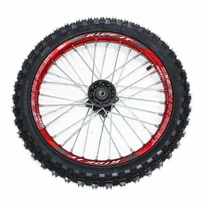 RED 12mm Axle 70/100 - 17 17" Inch Front Wheel Rim Tyre Tire PIT PRO Dirt Bike - Picture 1 of 6