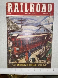 1953 June - RAILROAD MAGAZINE - Pulp Trains - Spokane WA Colorado Springs CO - Bild 1 von 4