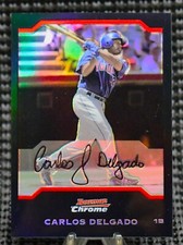 CARLOS DELGADO 2004 Bowman Chrome baseball GOLD REFRACTOR Toronto Blue Jays MLB
