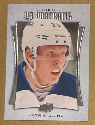 2016-17 PATRIK LAINE UPPER DECK SERIES 2 ROOKIE PORTRAITS CARD #P-61 JETS - Image 1 of 2