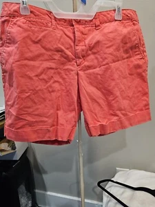 Faded Glory Womens Jean Shorts Size 14 Peachy Orange Color. - Picture 1 of 3