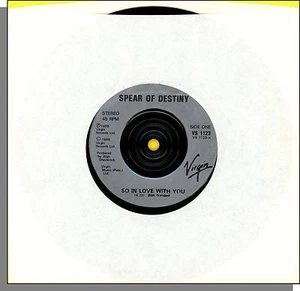 Spear of Destiny - So In Love With You + March or Die - 1988 7" 45 RPM Single! - Picture 1 of 3