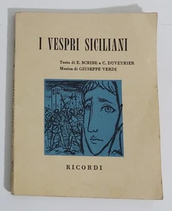 70705 LIBRETTO D'OPERA - I Vespri Siciliani - Ricordi 1955 - Picture 1 of 1