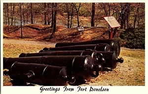  Postal saludos desde Fort Donelson Tennessee TN  - Imagen 1 de 2