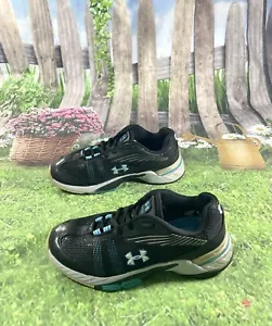 Zapatos deportivos para mujer Under Armour cartílago talla 6,5 manga para pies negros/azules - Imagen 1 de 11