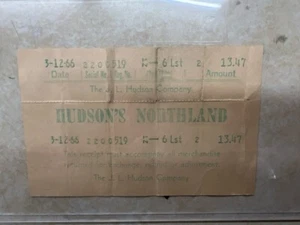 VINTAGE 1966 J.L. HUDON COMPANY RECEIPT (WBP011496) - Picture 1 of 6