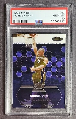 2002-03 Topps Finest #47 Kobe Bryant PSA 10 Gem Mint Los Angeles Lakers HOF - Image 1 of 2