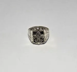 Tenderfoot S-5 Ring 1937-1979 STERLING Boy Scouts of America BSA CG - Picture 1 of 3