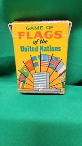 Vintage Spiel Flaggen der Vereinten Nationen Kartenspiel  - Bild 1 von 3
