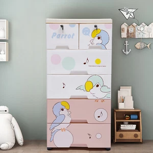 Dresser Chest 6 Drawer Cabinet Bedroom Storage Organizer Plastic Stand Furniture - Picture 1 of 12