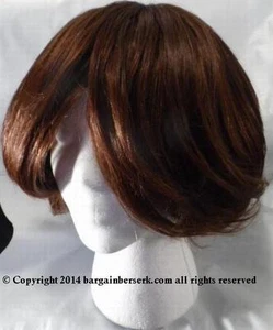 NEW BROWN SHORT HAIR HAND MADE LATIN/AA TANGLE FREE WIG BBW2 - Picture 1 of 1