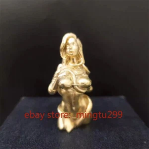 Statua ragazza sexy ottone nuda HOT BOOB arte bellezza modello statuina decorazione opere d'arte - Foto 1 di 7