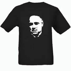 The Godfather Marlon Brando  Classic   T Shirt Black Silhouette - Picture 1 of 1