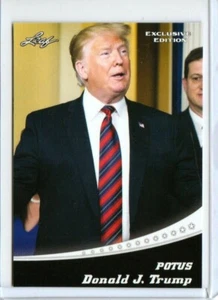 "RARE" DONALD J. TRUMP POTUS LEAF 2020 "EXCLUSIVE EDITION" PROMO CARD #EX02!  - Picture 1 of 2