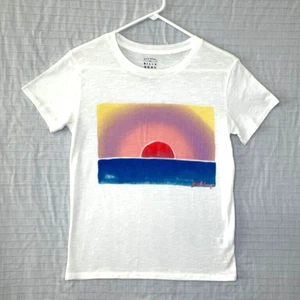 EUC Billabong T-Shirt Damen/Teenager Gr. XS, weiß mit Grafik - Bild 1 von 4