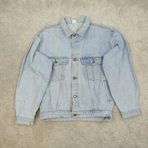 Jeansjacke Herren Medium Jeans Vintage 90s Y2K Blau Chore Trucker Biker Truck - Bild 1 von 10