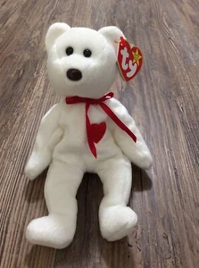 TY Beanie Babies VALENTINO el Oso NACIDO FEBRERO 14, 1994 Etiquetas de Swing And Tush - Imagen 1 de 7