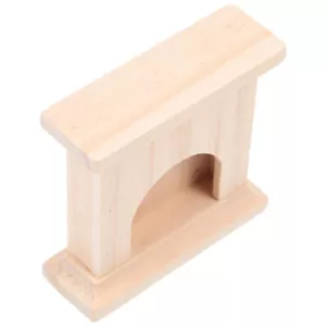 Wooden Fireplace Model Decor Mini House Decor Micro Landscape Doll House Decor - Picture 1 of 12