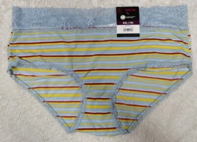 Новый с Ярлыками без границ микро хипстер многоцветный синий многоцветный в полоску трусики размер XXL - Изображение 1 из 4