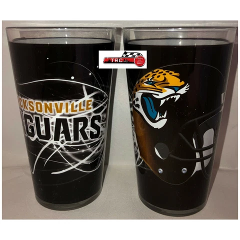 Jacksonville Jaguars Boelter NFL Sublimated Volt 16oz Pint Glass Set FREE SHIP!! Cover